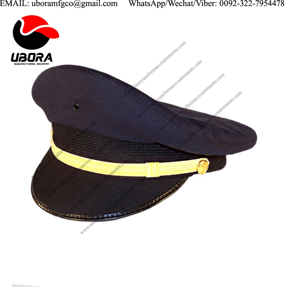 FIRST-OFFICER-Airline-CAP Military Peaked Caps, Police Peak Cap, Police Peak Cap Manufacturer 